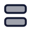 Viewagenda icon with duotone rounded style