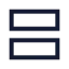 Viewagenda icon with stroke sharp style
