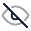 Viewoffslash icon with twotone rounded style
