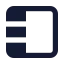 Viewsidebarleft icon with solid standard style