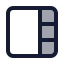Viewsidebarright icon with duotone standard style
