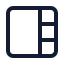 Viewsidebarright icon with stroke standard style