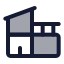 Villa icon with duotone standard style