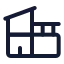 Villa icon with stroke standard style