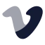 Vimeo icon with bulk rounded style
