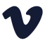 Vimeo icon with solid standard style