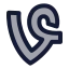 Vine icon with duotone standard style
