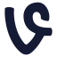 Vine icon with solid rounded style