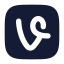 Vinesquare icon with solid rounded style