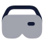 Virtualrealityvr icon with bulk rounded style