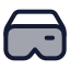 Virtualrealityvr icon with duotone standard style