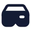 Virtualrealityvr icon with solid standard style