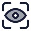 Vision icon with duotone standard style