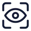 Vision icon with stroke standard style