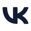 Vk icon with solid rounded style