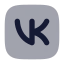 Vksquare icon with bulk rounded style