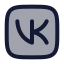 Vksquare icon with duotone rounded style