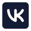 Vksquare icon with solid standard style