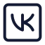 Vksquare icon with stroke standard style