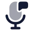 Voicecomment icon with bulk rounded style