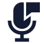 Voicecomment icon with solid sharp style