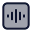 Voice icon with duotone standard style