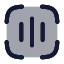 Voiceid icon with duotone rounded style