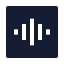 Voice icon with solid sharp style