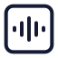 Voice icon with stroke standard style