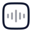 Voice icon with twotone rounded style