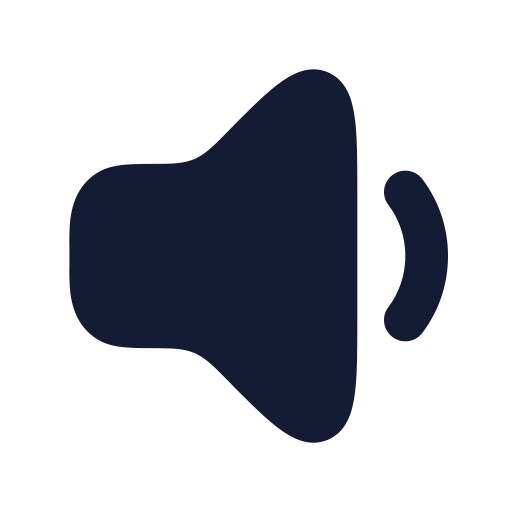 Volume 01 Icon in Solid Rounded style