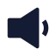 Volume icon with solid sharp style