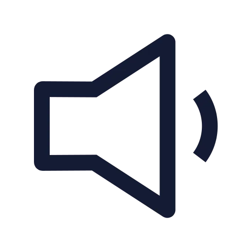 Volume 01 Icon in Stroke Sharp style