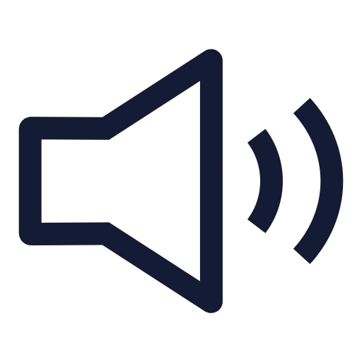 Volume 02 Icon in Stroke Sharp style