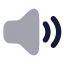 Volumehigh icon with bulk rounded style