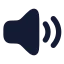 Volumehigh icon with solid rounded style