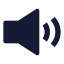 Volumehigh icon with solid sharp style
