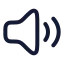 Volumehigh icon with stroke rounded style