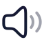 Volumehigh icon with twotone rounded style