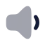 Volumelow icon with bulk rounded style
