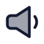 Volumelow icon with duotone standard style