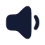 Volumelow icon with solid rounded style