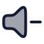 Volumeminus icon with duotone rounded style