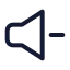 Volumeminus icon with stroke standard style