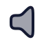 Volumemute icon with duotone rounded style