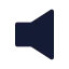 Volumemute icon with solid sharp style