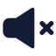 Volumemute icon with solid standard style
