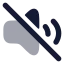 Volumeoff icon with bulk rounded style