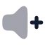 Volumeup icon with bulk rounded style