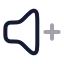 Volumeup icon with twotone rounded style